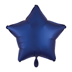 Stern Folienballon 43cm – Dunkelblau matt