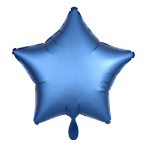 Stern Folienballon 43cm – Hellblau matt