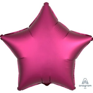 Stern Folienballon 43cm – Burgund matt