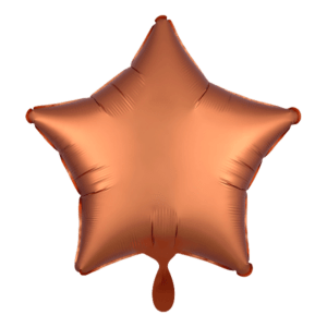 Stern Folienballon 43cm – Orange matt