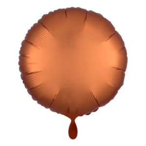 Folienballon rund 43cm – Orange matt