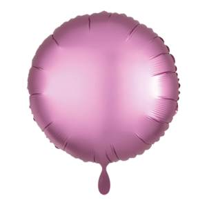Folienballon rund 43cm – Rosa matt