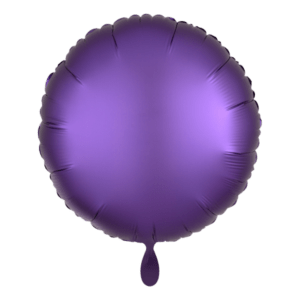 Folienballon rund 43cm – Violett matt
