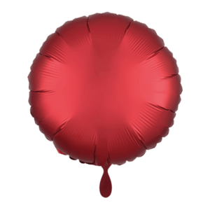 Folienballon rund 43cm – Rot matt