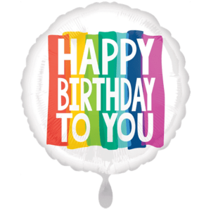 Regenbogen Happy Birthday to you 71cm