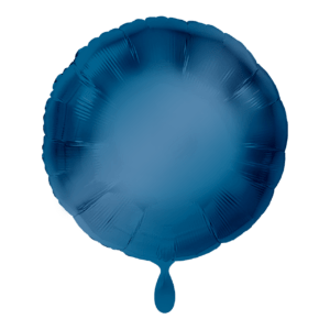 Folienballon rund 43cm – Hellblau glänzend