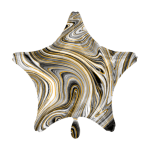 Stern Folienballon 43cm – Marmoriert
