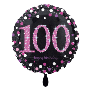 Happy Birthday 100 Pink 43cm