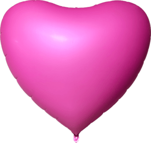 Riesen Herz Pink 173cm