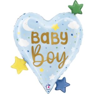 Baby Boy Herz 64cm
