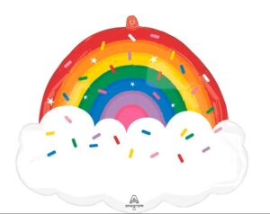 Bunter Regenbogen auf Wolken 63cm