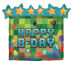 Pixel Party Happy Birthday 63cm