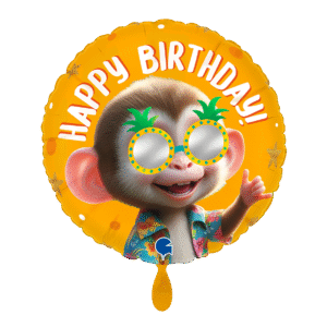 Lächelndes Äffchen Happy Birthday 43cm